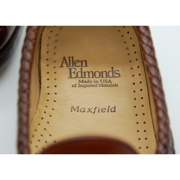 Allen Edmonds Maxfield Tassel Loafers 47716 Chili Cognac Brown Sz 11 C 99% USA - Picture 11 of 11